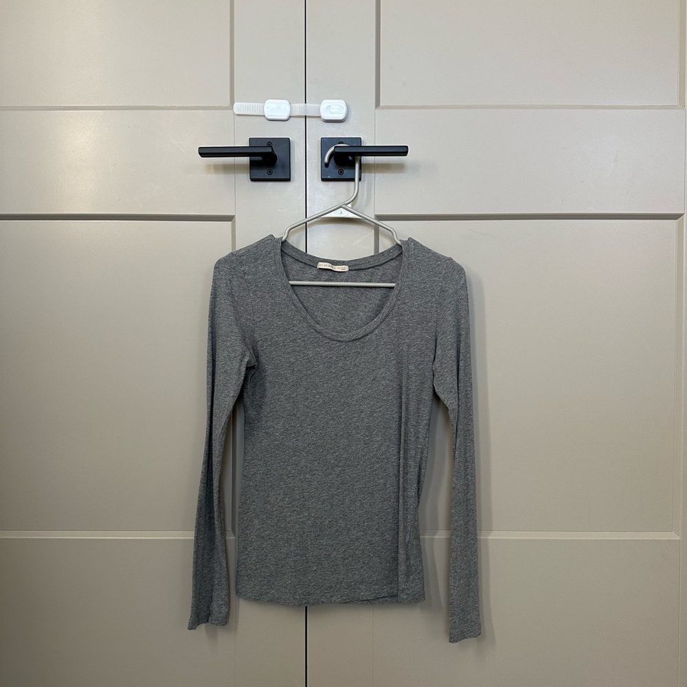 Active Basic Charcoal Long Sleeve Bodysuit